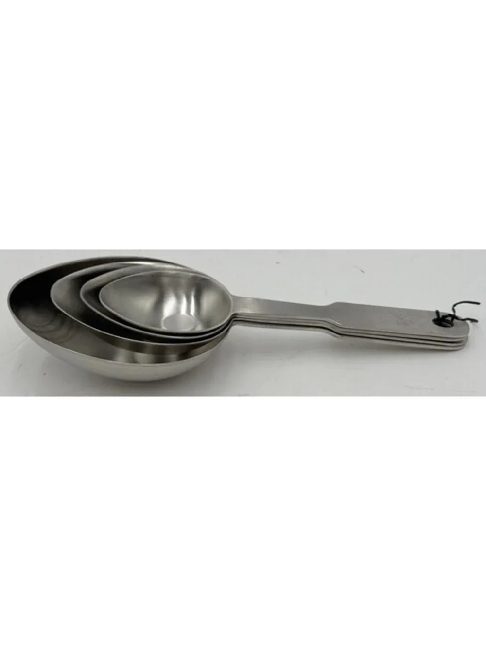 NORPRO 18/10 Stainless Steel Measuring Scoops 4 PC Set 1C-1/2C-1/4C-1/8C Spoons